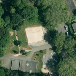 Sand Volleyball Court in Aplerbeck, Nordrhein-Westfalen — aerial view