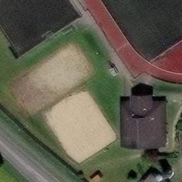 Sand Volleyball Court — aerial view