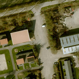 Sand Volleyball Court — aerial view