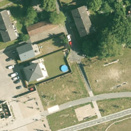 Grass Volleyball Court — aerial view