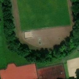 Sand Volleyball Court, Halle (Saale) — aerial view