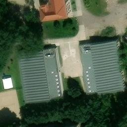 Sand Volleyball Court, Halle (Saale) — aerial view