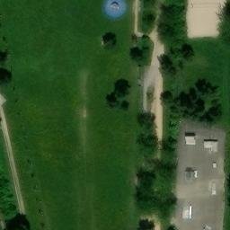 Sand Volleyball Court, Halle (Saale) — aerial view