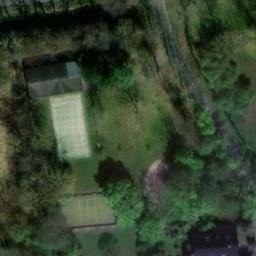 Rubber Volleyball Court, Wiedemar — aerial view