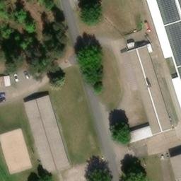 Sand Volleyball Court — aerial view