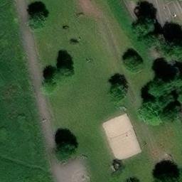 Volleyball Court near Duisburg — aerial view