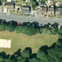 Sand Volleyball Court, Witten — aerial view