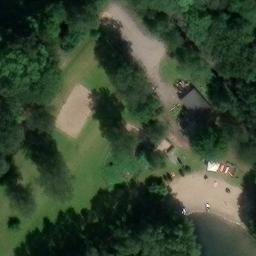 Sand Volleyball Court — aerial view