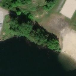 Sand Volleyball Court — aerial view