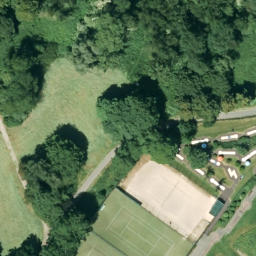 Sand Volleyball Court, Witten — aerial view
