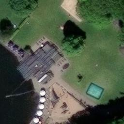 Sand Volleyball Court — aerial view