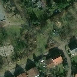 Sand Volleyball Court, Leipzig — aerial view