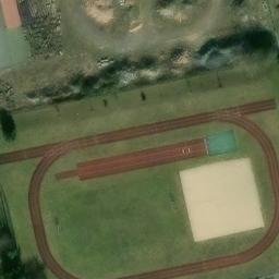 Sand Volleyball Court, Querfurt — aerial view