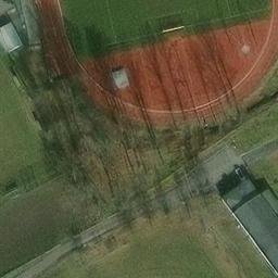 Plösitz Beach Volleyball Court #1 — aerial view