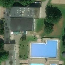 Sand Volleyball Court — aerial view