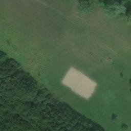 Sand Volleyball Court in Wallendorf, Sachsen-Anhalt — aerial view
