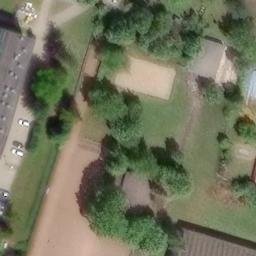 Sand Volleyball Court, Bad Frankenhausen/Kyffhäuser — aerial view