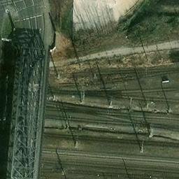Sand Volleyball Court, Leipzig — aerial view