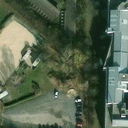 Sand Volleyball Court, Leipzig — aerial view