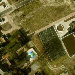Sand Volleyball Court — aerial view
