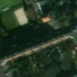 Sand Volleyball Court in Leipzig, Sachsen — aerial view
