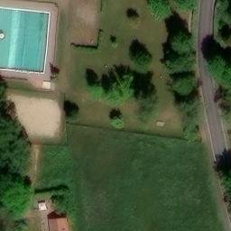 Kühren-Burkartshain Beach Volleyball Court #1 — aerial view