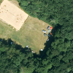 Sand Volleyball Court in Hagen, Nordrhein-Westfalen — aerial view