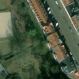 Sand Volleyball Court, Leipzig — aerial view