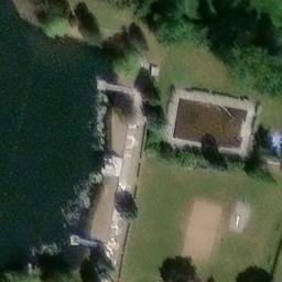 Sand Volleyball Court, An der Schmücke — aerial view