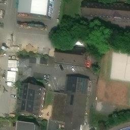 Sand Volleyball Court — aerial view