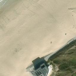 Beachvolley Spetter Wenduine — aerial view