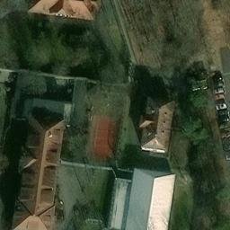 Sand Volleyball Court in Markkleeberg, Sachsen — aerial view