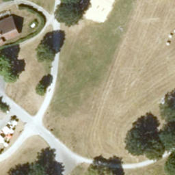 Sand Volleyball Court, Kassel — aerial view