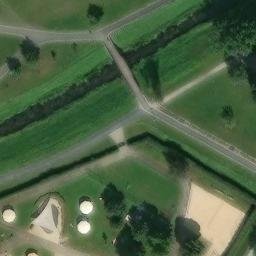 Sand Volleyball Court, Großenhain — aerial view