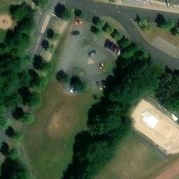 Volleyball Court, Kaufungen — aerial view