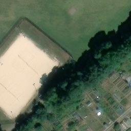 Sand Volleyball Court — aerial view