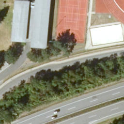 Niederzwehren Beach Volleyball Court — aerial view