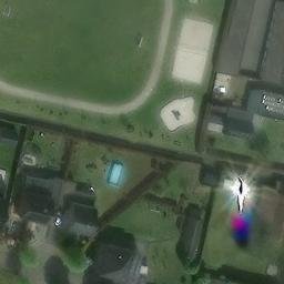 Sand Volleyball Court — aerial view