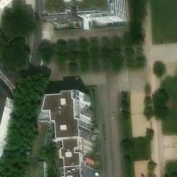 Sand Volleyball Court — aerial view