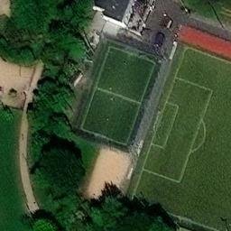 Sand Volleyball Court — aerial view