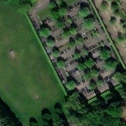 Grass Volleyball Court — aerial view