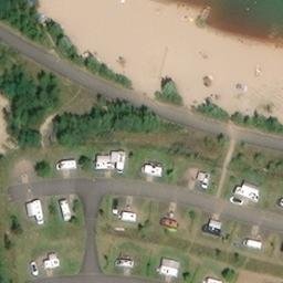 Sand Volleyball Court, Großpösna — aerial view