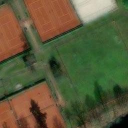 Sand Volleyball Court — aerial view
