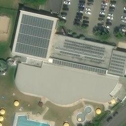 Volleyball Court near Erkrath — aerial view