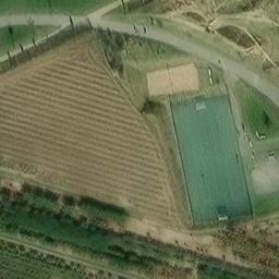 Sand Volleyball Court — aerial view
