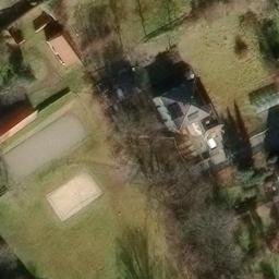 Sand Volleyball Court, Ebersbach — aerial view