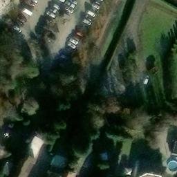 Sand Volleyball Court in Radeburg, Sachsen — aerial view