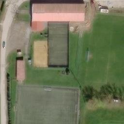 Sand Volleyball Court — aerial view