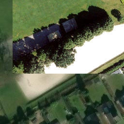 Beachvolley & -handbal — aerial view