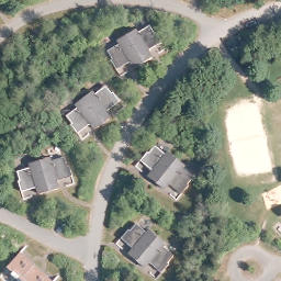 Sand Volleyball Court, Medebach — aerial view